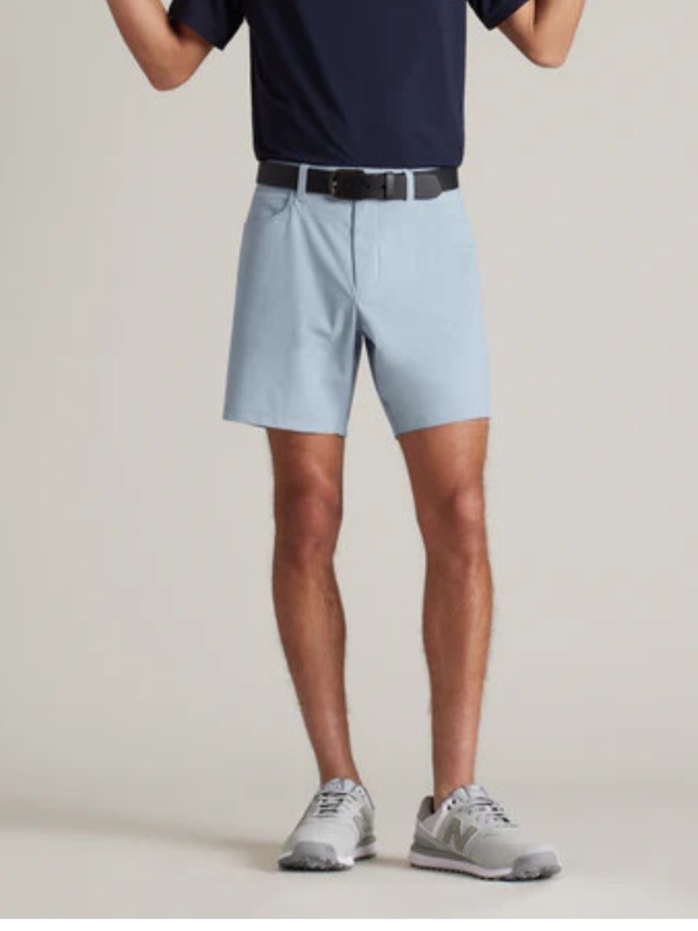 Rhone Men’s Size 38 Commuter 7” Light Blue Performance Shorts NWT